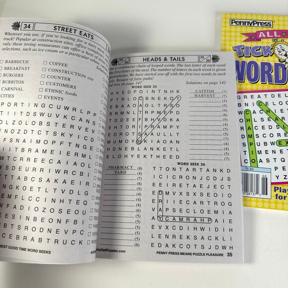 Penny Press Word Seek Lot of 4 - Picture 4 of 10